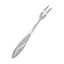 Серебряная вилка для лимона с узором в виде подсолнуха на резной ручке Подсолнух 40020135А05